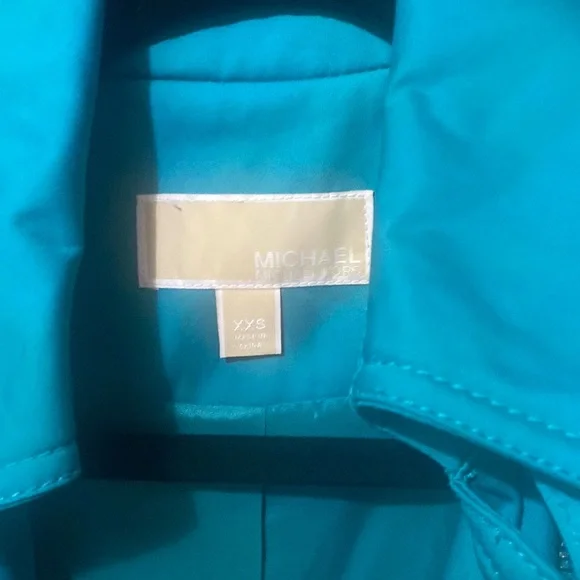 Michael Kors Turquoise Trench Coat - Picture 6 of 11